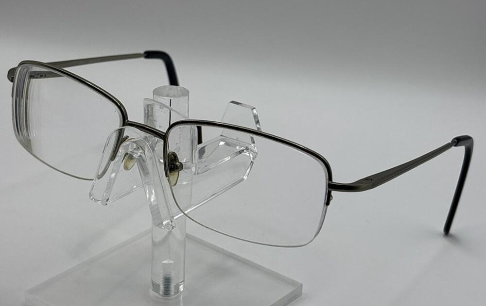 SAKI MOD 312 DGUN Handmade Japan Eyeglass Frames 55-18-145 Gunmetal